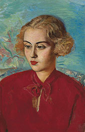 Woman in Red 1936 By Boris Grigoriev