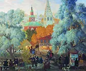 Country 1919 By Boris Kustodiev