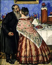Easter Greetings By Boris Kustodiev