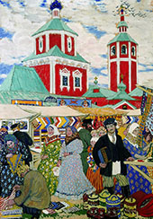 Fair 1910 By Boris Kustodiev