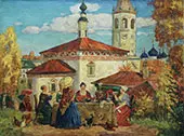 In Old Suzdal By Boris Kustodiev
