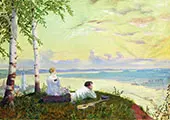 Looking at the Volga 1922 By Boris Kustodiev