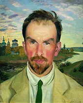 Portrait of Anisimov Alexander Ivanovich By Boris Kustodiev