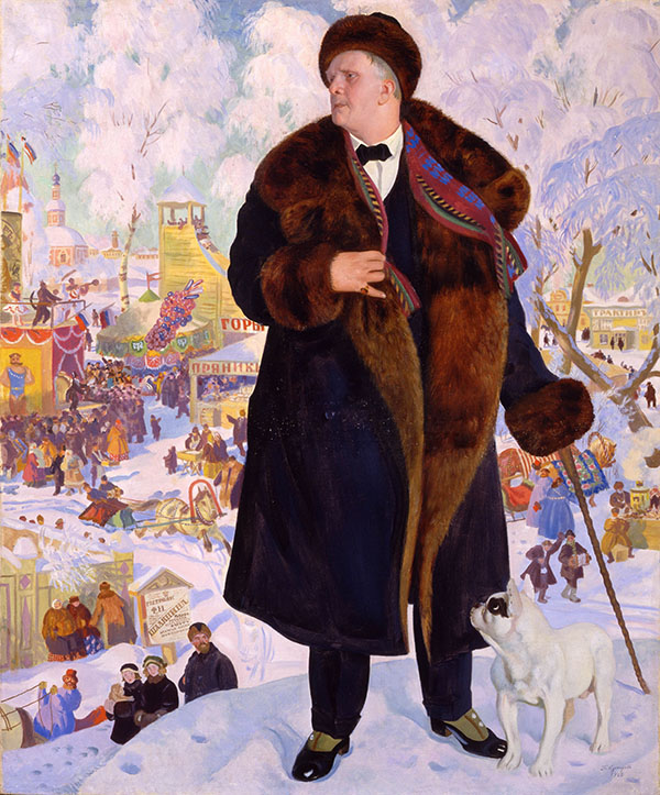 Portrait of Chaliapin 1922 by Boris Kustodiev | Oil Painting Reproduction