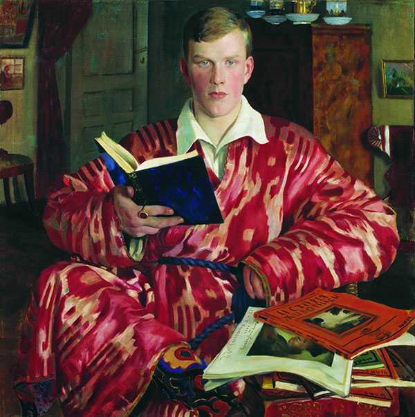 Portrait of K.B.Kustodiev by Boris Kustodiev | Oil Painting Reproduction