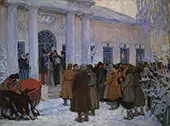 Reading of the Manifest 1909 By Boris Kustodiev