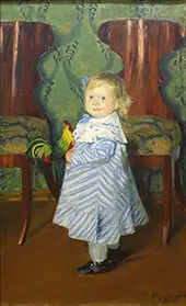 The Artist's Daughter By Boris Kustodiev