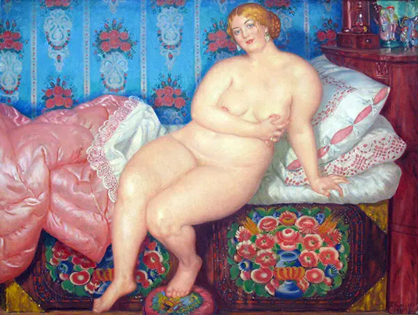 The Beauty 1915 By Boris Kustodiev