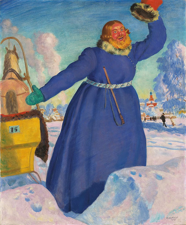 The Coachman by Boris Kustodiev | Oil Painting Reproduction