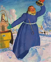 The Coachman By Boris Kustodiev