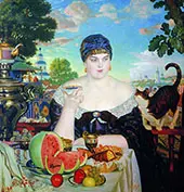 The Merchant's Wife 1918 By Boris Kustodiev