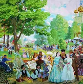 Trinity Day 1920 By Boris Kustodiev