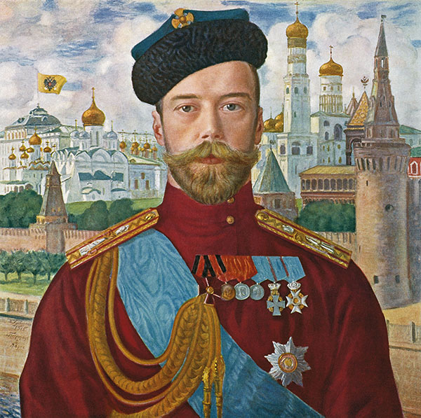 Tsar Nicholas II by Boris Kustodiev | Oil Painting Reproduction
