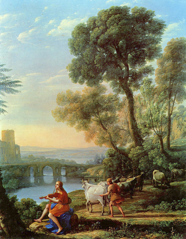 Landscape with Apollo Guarding the Herds | Oil Painting Reproduction