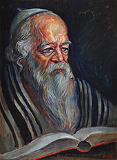 Portrait of Old Jew By Boris Schatz