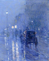 Rainy Midnight By Childe Hassam