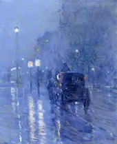 Rainy Midnight By Childe Hassam
