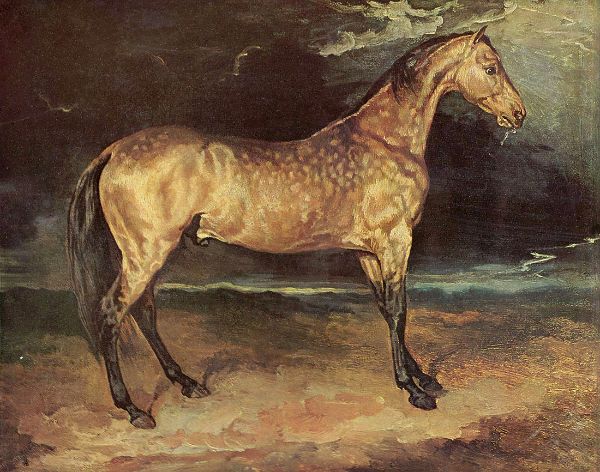 A Horse Frightened by Lightning | Oil Painting Reproduction