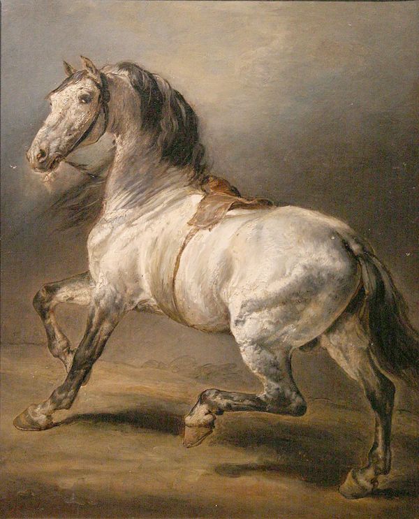 A Study of a Horse by Theodore Gericault | Oil Painting Reproduction