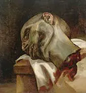 Head of a Guillotined Man By Theodore Gericault