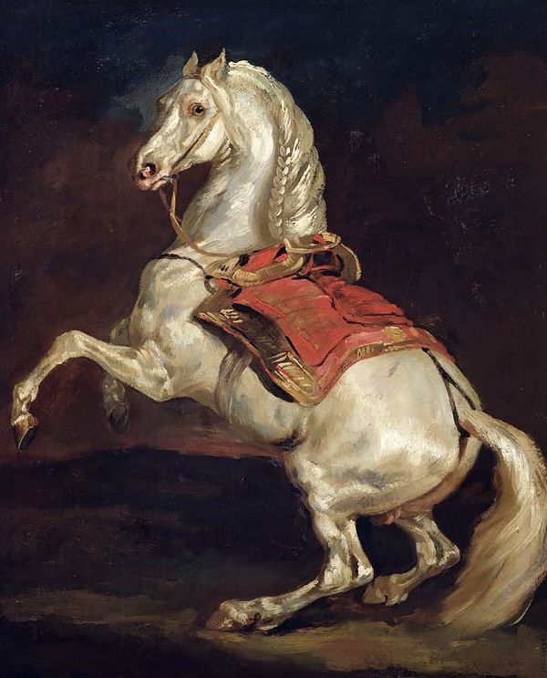 Napoleon's Stallion Tamerlan | Oil Painting Reproduction