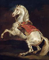 Napoleon's Stallion Tamerlan By Theodore Gericault