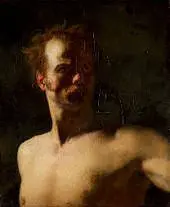 Nude Study By Theodore Gericault