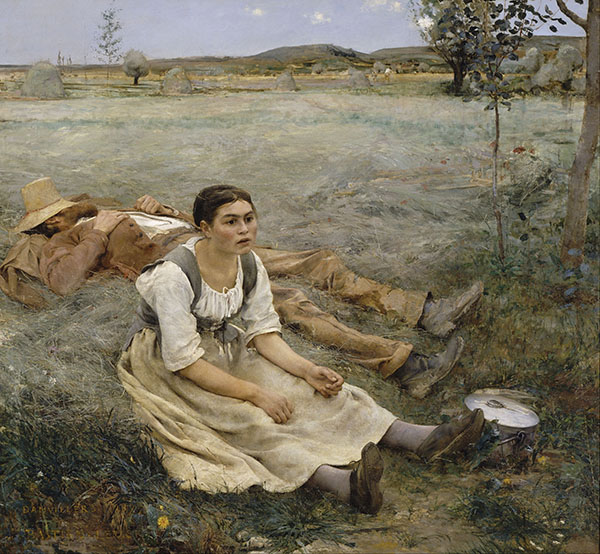 Hay Making by Jules Bastien Lepage | Oil Painting Reproduction