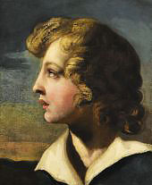 Profile Portrait of a Young Boy By Theodore Gericault