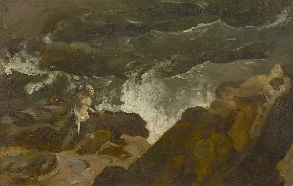 Shipwrecked on a Beach By Theodore Gericault