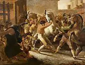 Study For the Race of The Barbarian Horses By Theodore Gericault