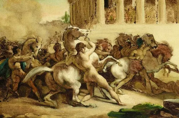 The Race of The Riderless Horses By Theodore Gericault