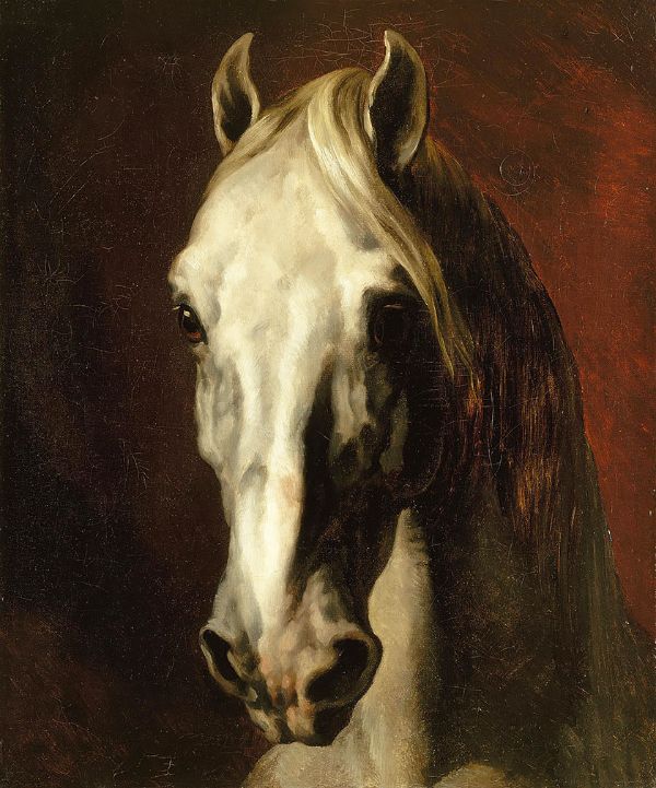 The White Horse by Theodore Gericault | Oil Painting Reproduction