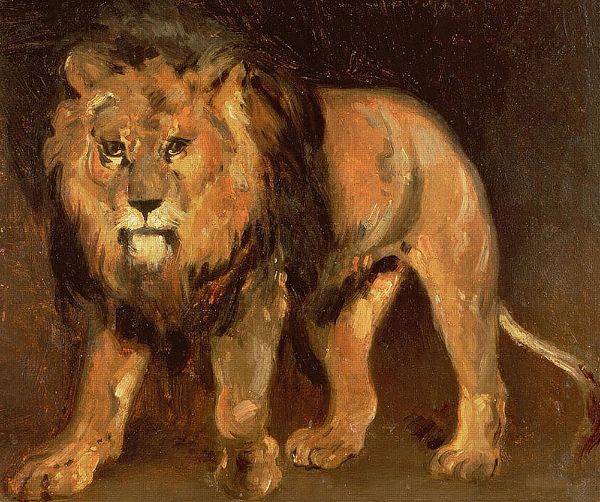 Walking Lion by Theodore Gericault | Oil Painting Reproduction