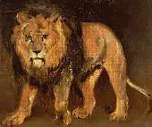 Walking Lion By Theodore Gericault