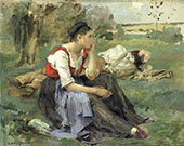 Resting Peasants 1877 By Jules Bastien Lepage
