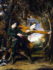 Colonel Acland and Lord Sydney the Archers By Sir Joshua Reynolds