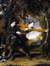 Colonel Acland and Lord Sydney the Archers By Sir Joshua Reynolds