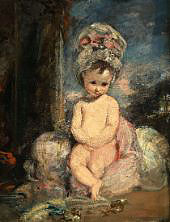 Infant Academy the Mob Cap By Sir Joshua Reynolds