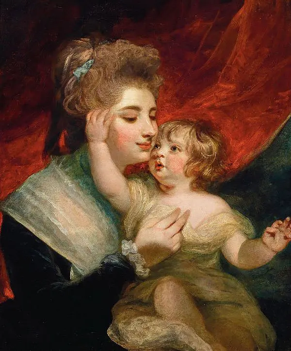 Lady Dashwood and her Son Henry George Mayne | Oil Painting Reproduction