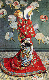 Madame Monet Costume Japonaise By Claude Monet