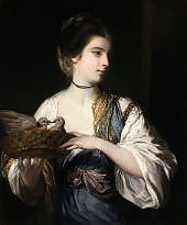Nancy Reynolds with Doves By Sir Joshua Reynolds