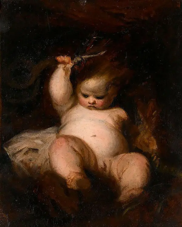 The Infant Hercules By Sir Joshua Reynolds