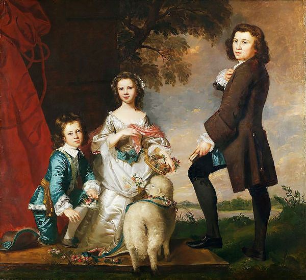 Thomas and Martha Neate with his Tutor | Oil Painting Reproduction