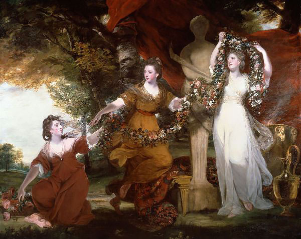 Three Ladies Adorning a Term of Hymen | Oil Painting Reproduction
