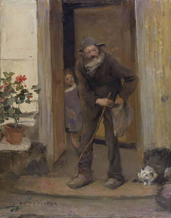 The Beggar 1881 by Jules Bastien Lepage | Oil Painting Reproduction