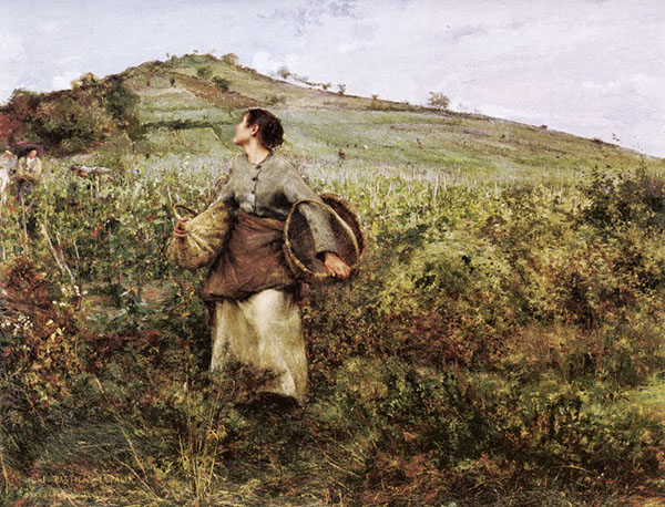 The Grape Harvest by Jules Bastien Lepage | Oil Painting Reproduction