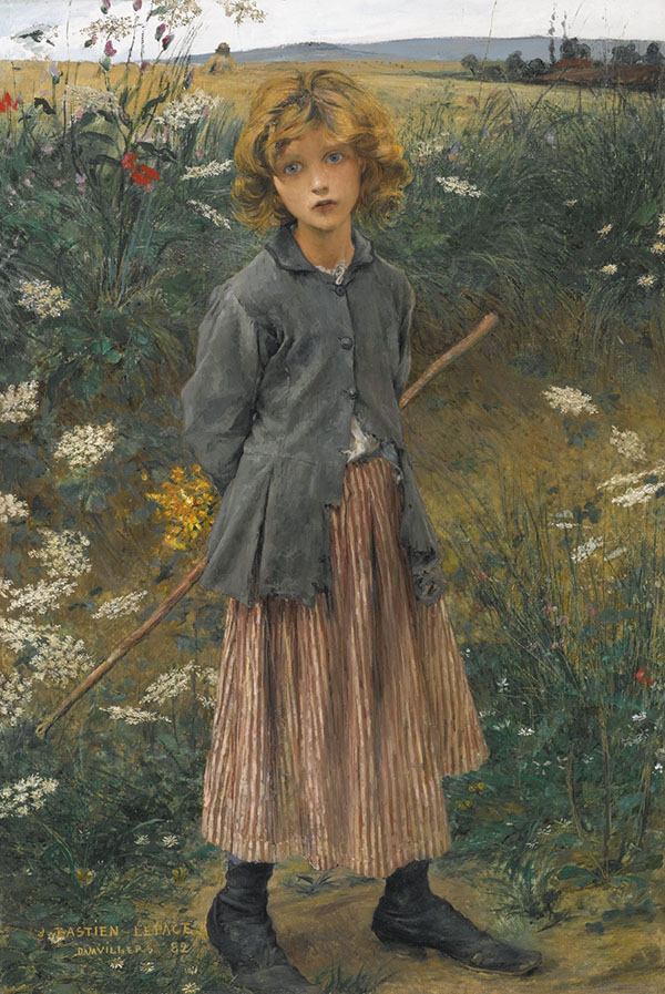 The Little Shepherdess by Jules Bastien Lepage | Oil Painting Reproduction