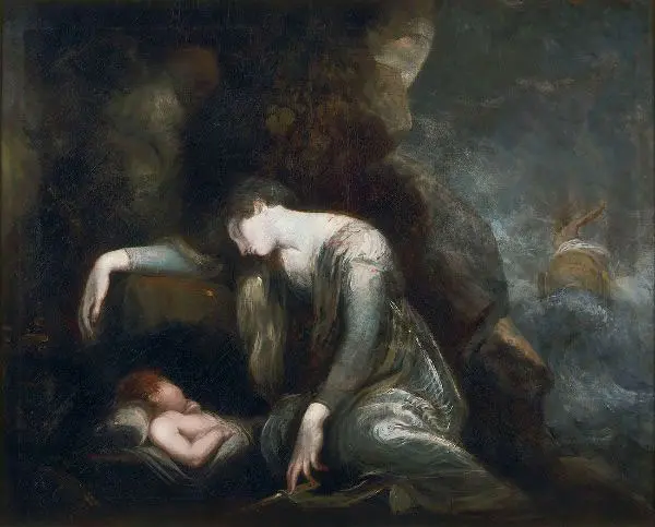 Danae and Perseus on Seriphos 1790 By Henry Fuseli