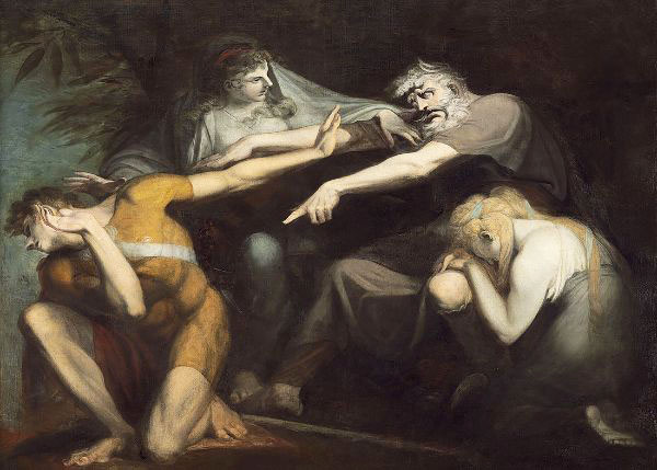 Oedipus Cursing his Son by Henry Fuseli | Oil Painting Reproduction